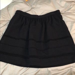 J crew black mini skirt SIZE 8